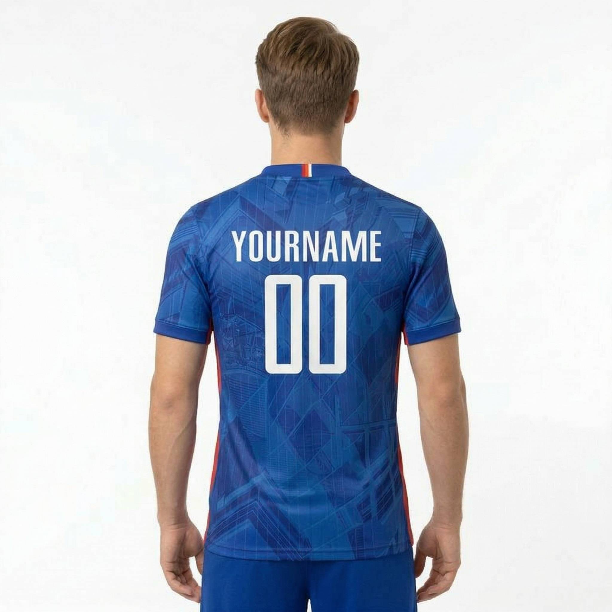 Custom Royal & White/Red Custom Soccer Jersey