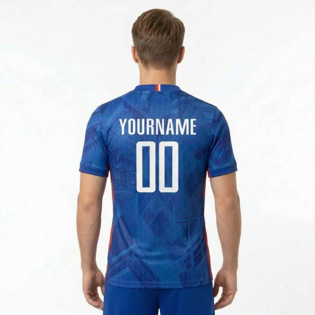 Custom Royal & White/Red Custom Soccer Jersey