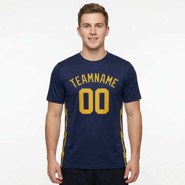 Custom Royal & Yellow Custom Soccer Jersey