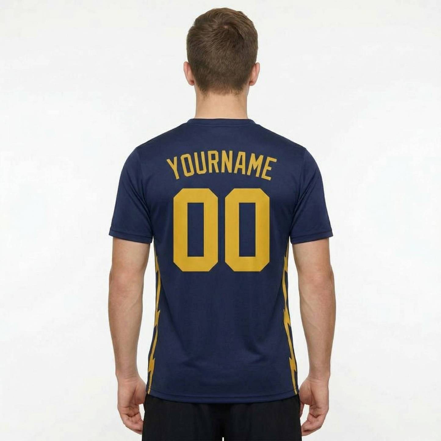 Custom Royal & Yellow Custom Soccer Jersey