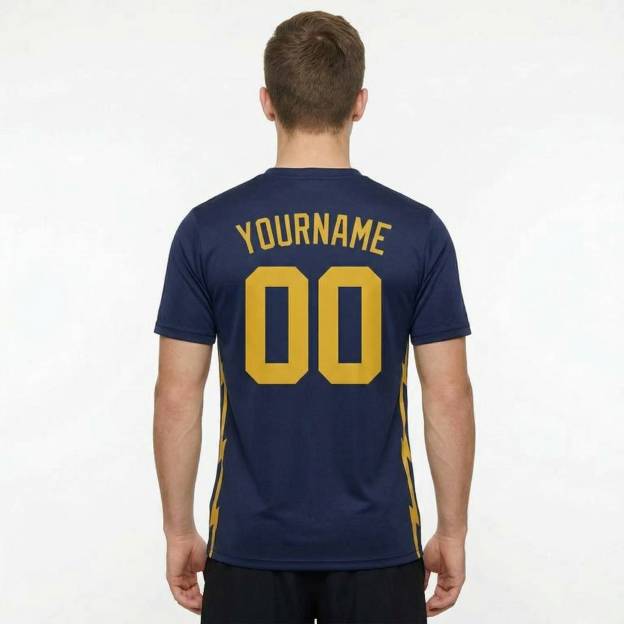 Custom Royal & Yellow Custom Soccer Jersey