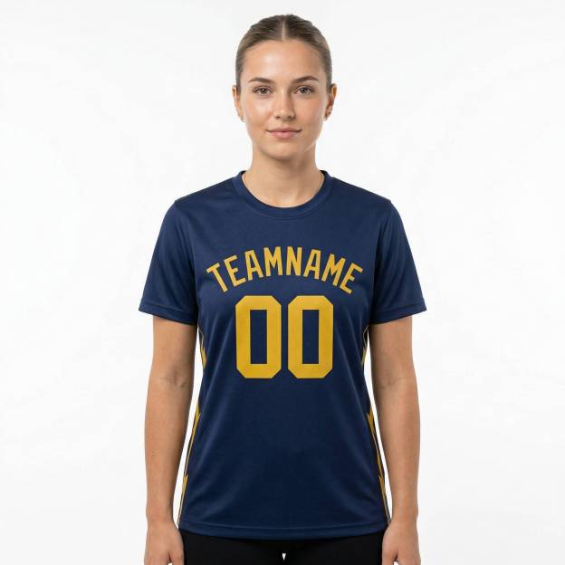 Custom Royal & Yellow Custom Soccer Jersey