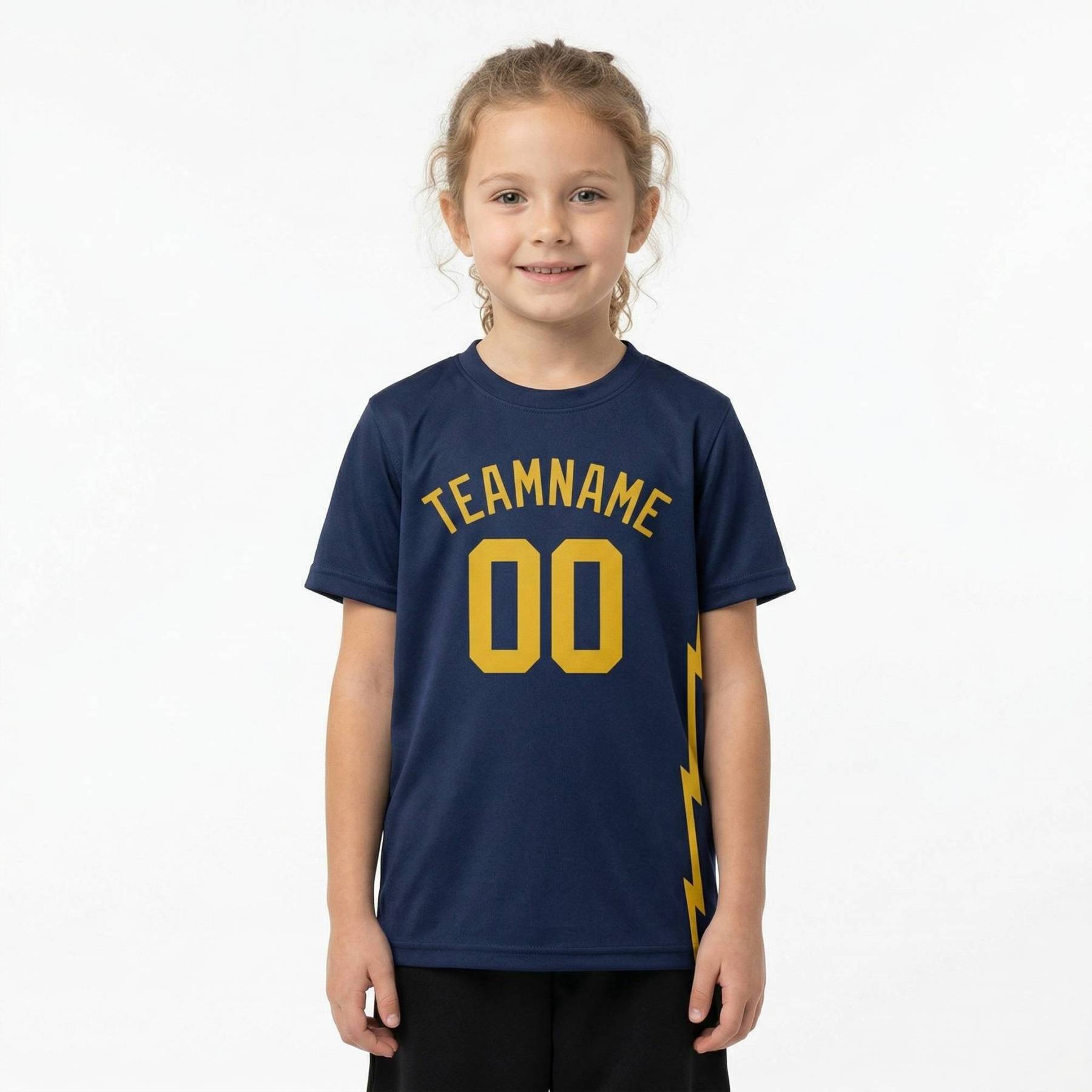 Custom Royal & Yellow Custom Soccer Jersey