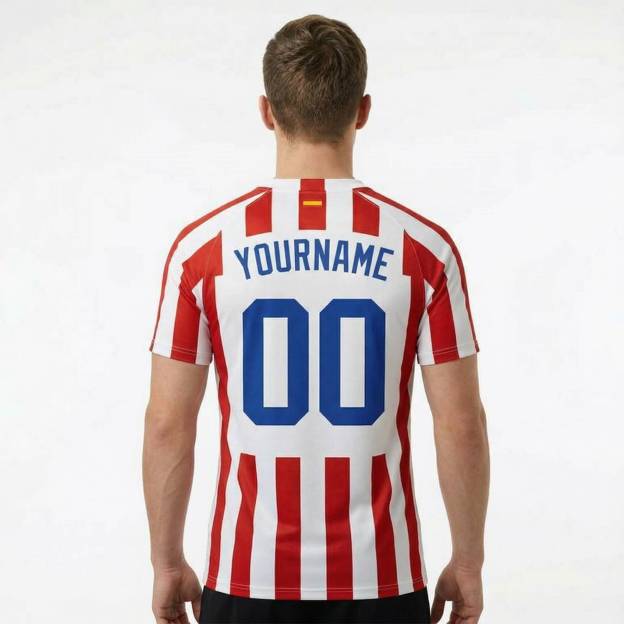 Custom White& Red/Royal Custom Soccer Jersey