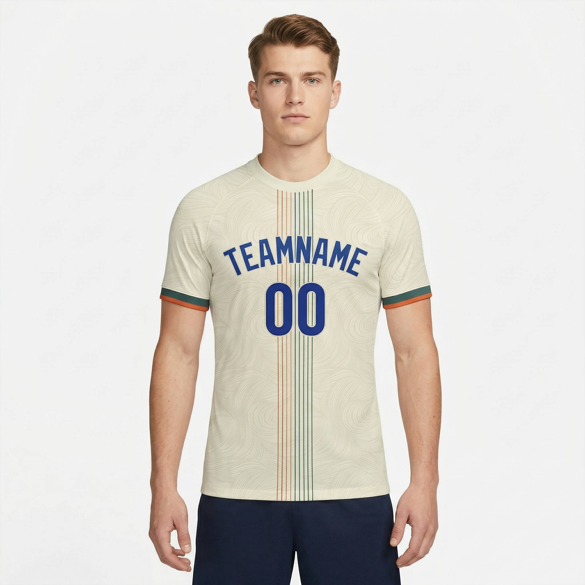 Custom White & Royal/Red Custom Soccer Jersey