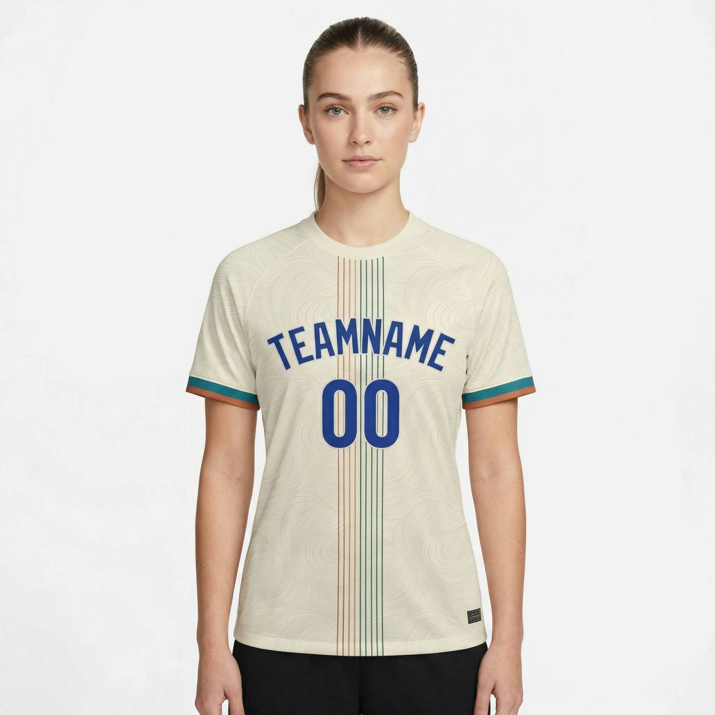 Custom White & Royal/Red Custom Soccer Jersey
