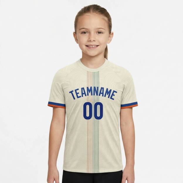Custom White & Royal/Red Custom Soccer Jersey