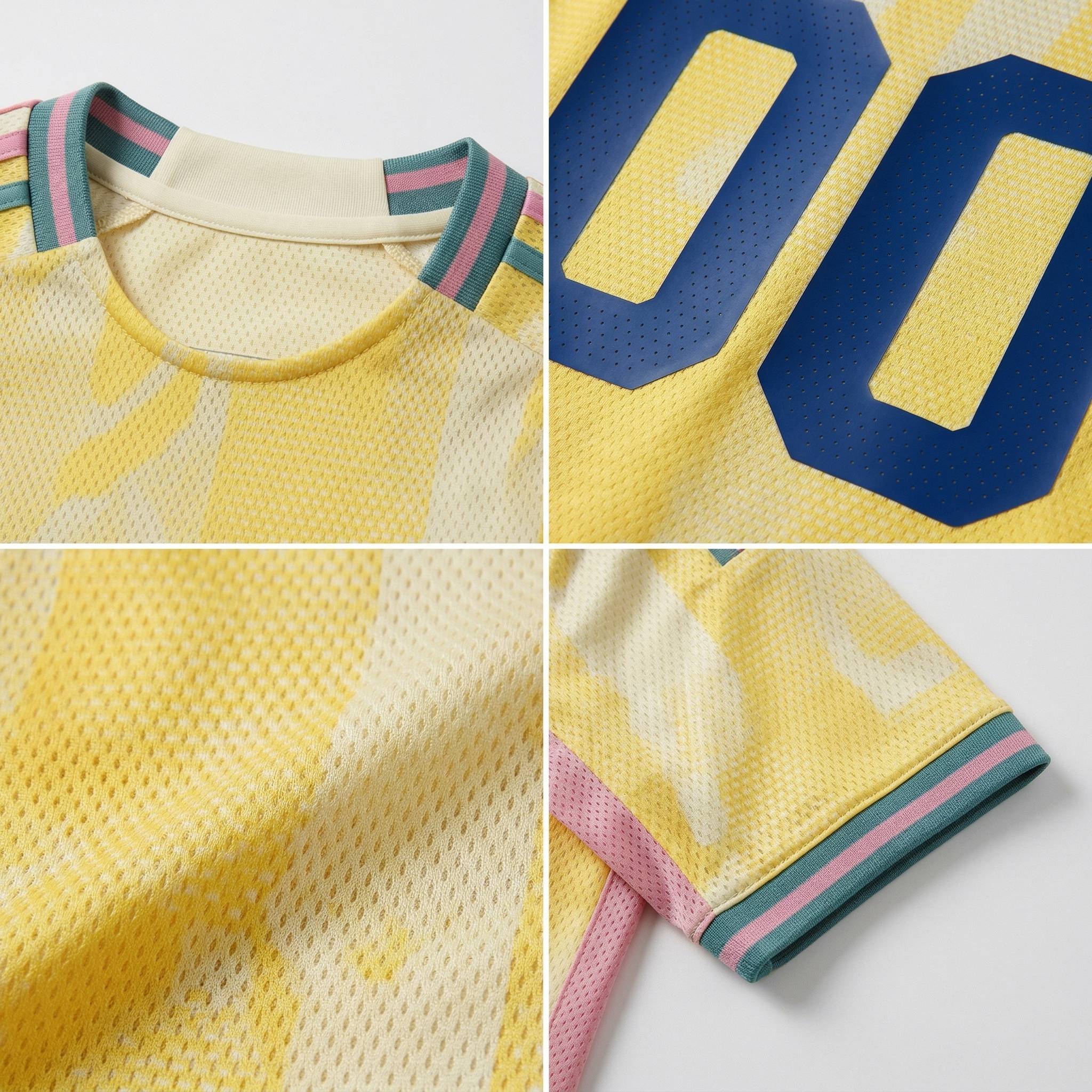 Custom Yellow & Royal/White Custom Soccer Jersey