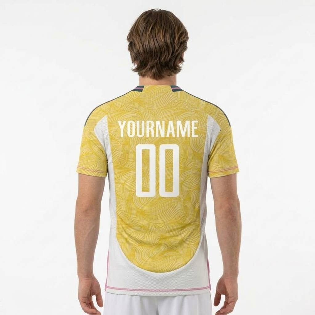 Custom Yellow & White/Green Custom Soccer Jersey