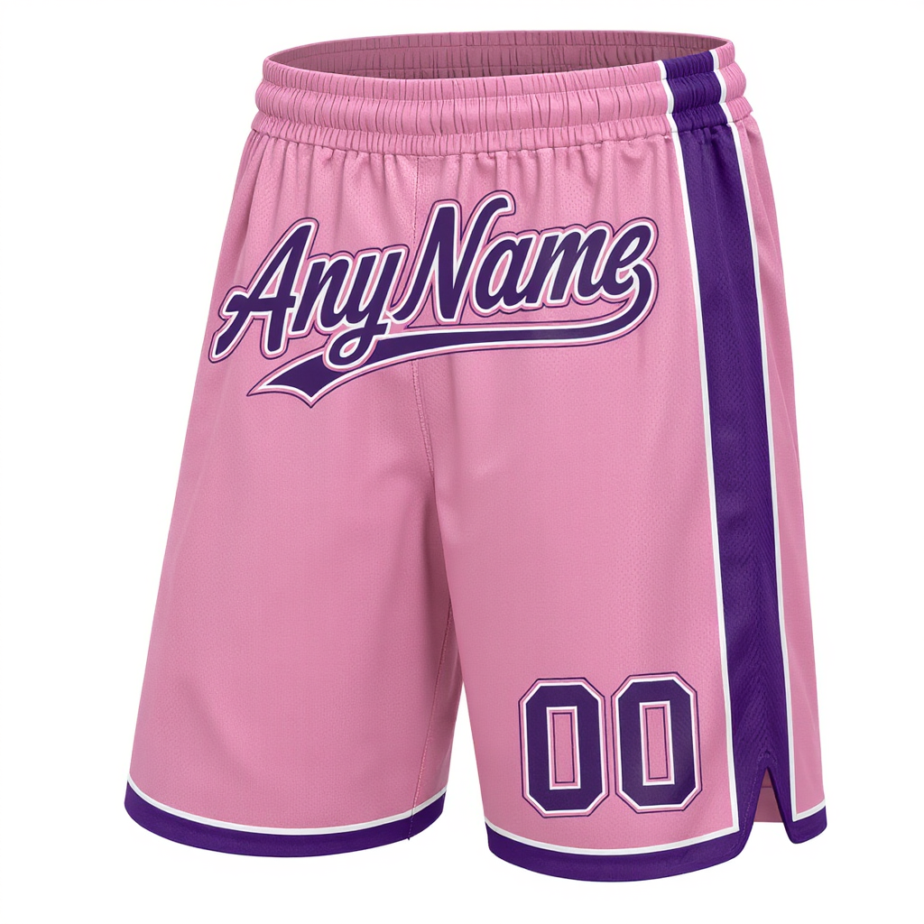 Custom Pink & Purple/White Shorts