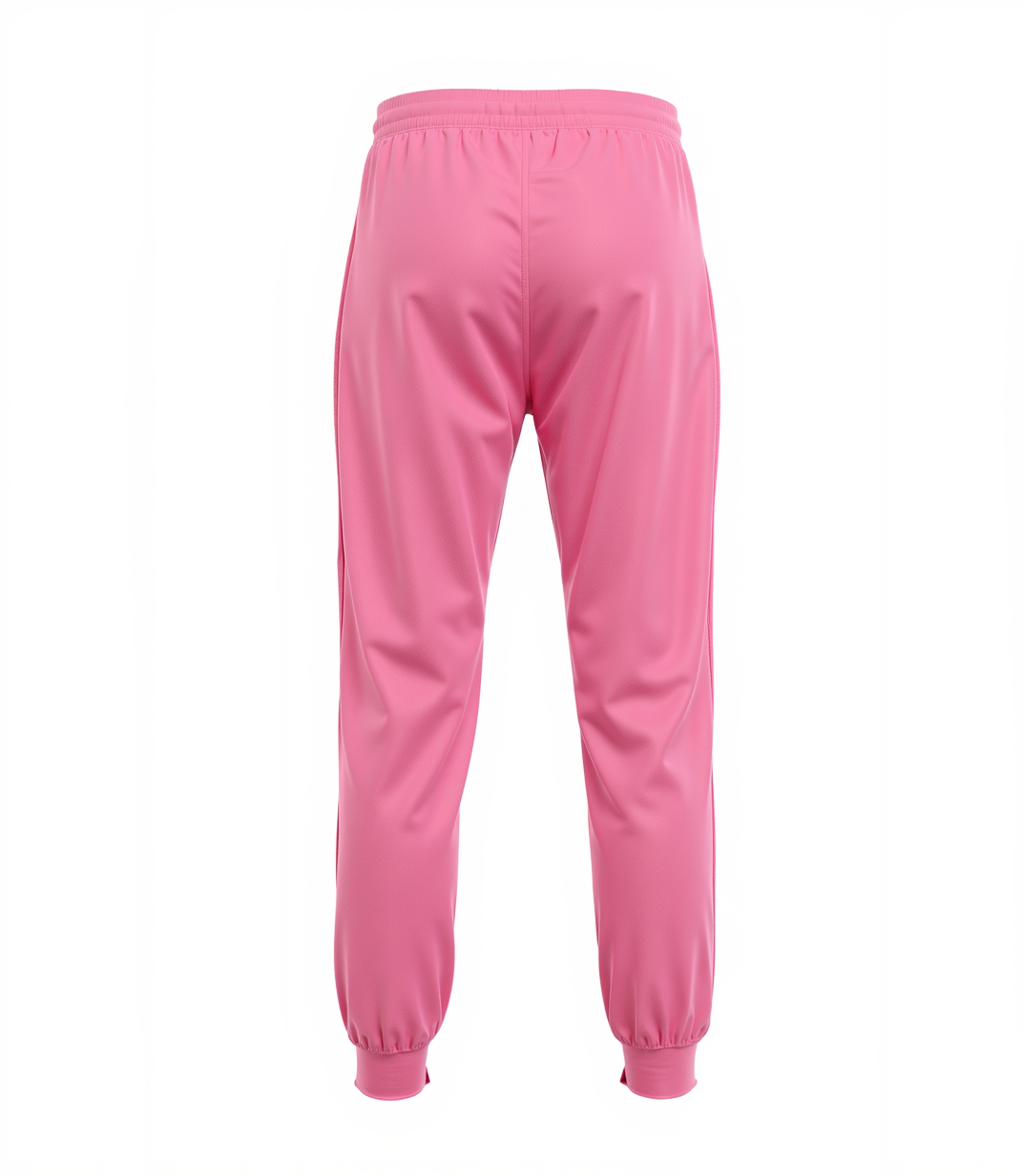 Custom Pink & White Fleece Jogger Sweatpants