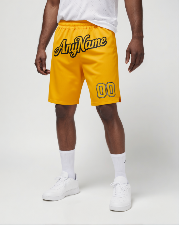 Custom Yellow & Black/White Shorts