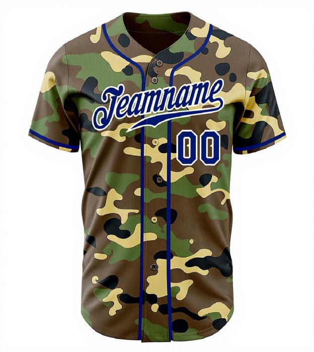 Custom Camo White & Black Salute To Service Baseball Jersey
