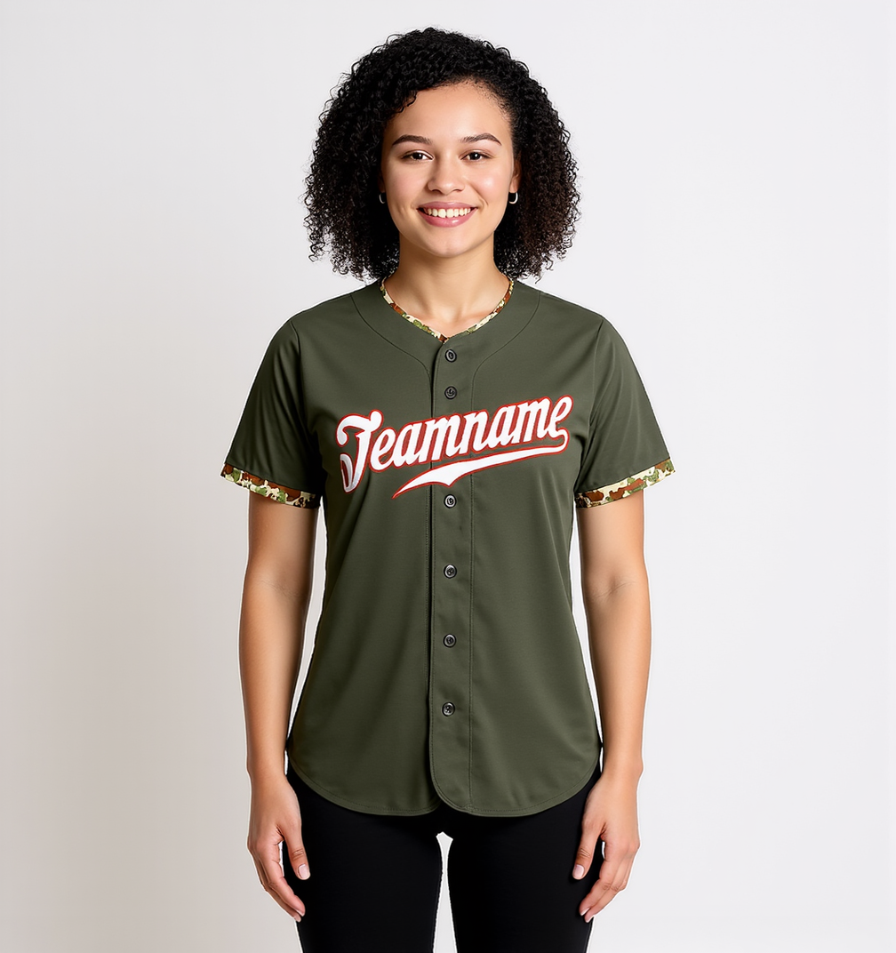 Custom Black & White/Red Baseball Jersey