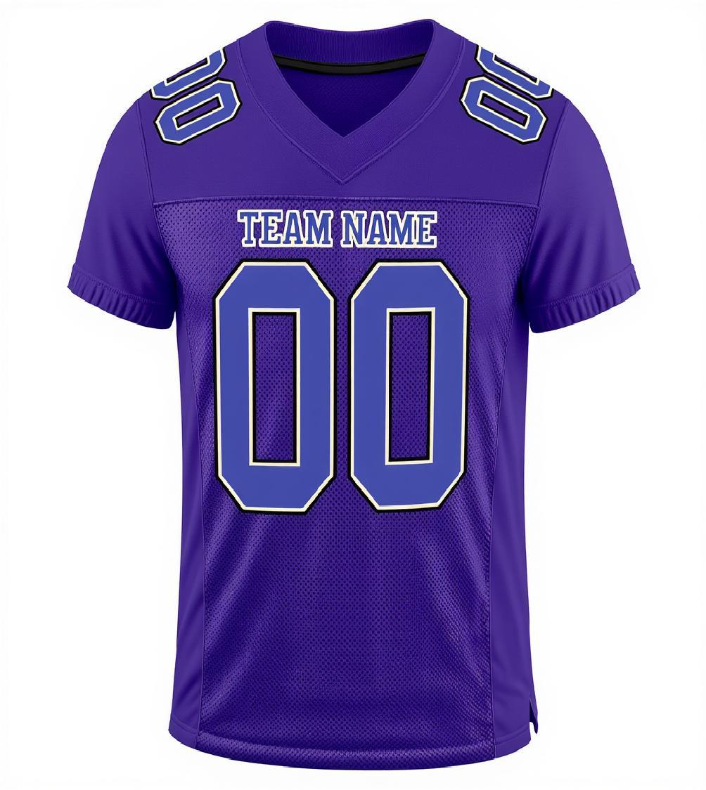 Custom Purple & White Football Jersey