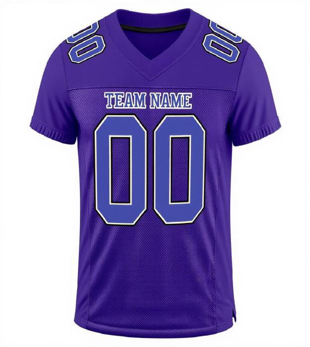 Custom Purple & White Football Jersey