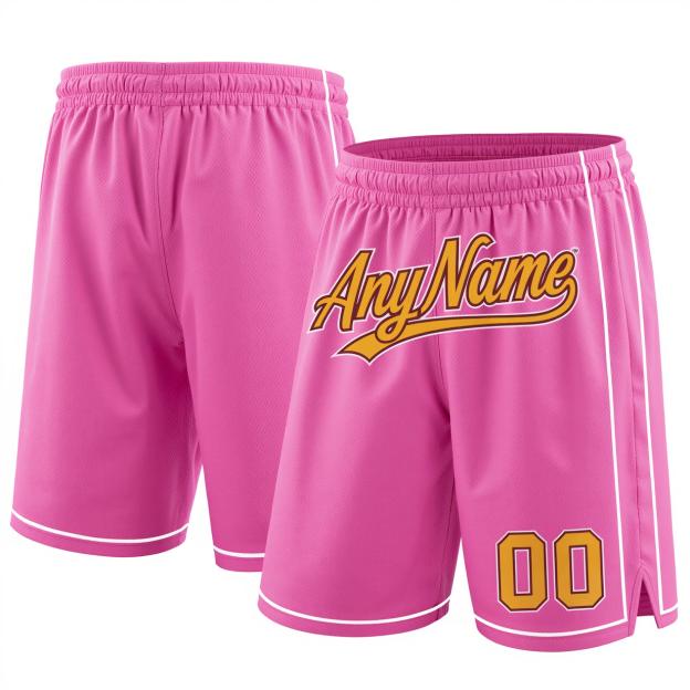 Custom Pink & Yellow/White Shorts