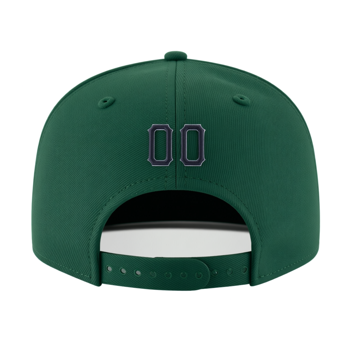 Custom Midnight Green & Black/Grey Stitched Adjustable Snapback Hat