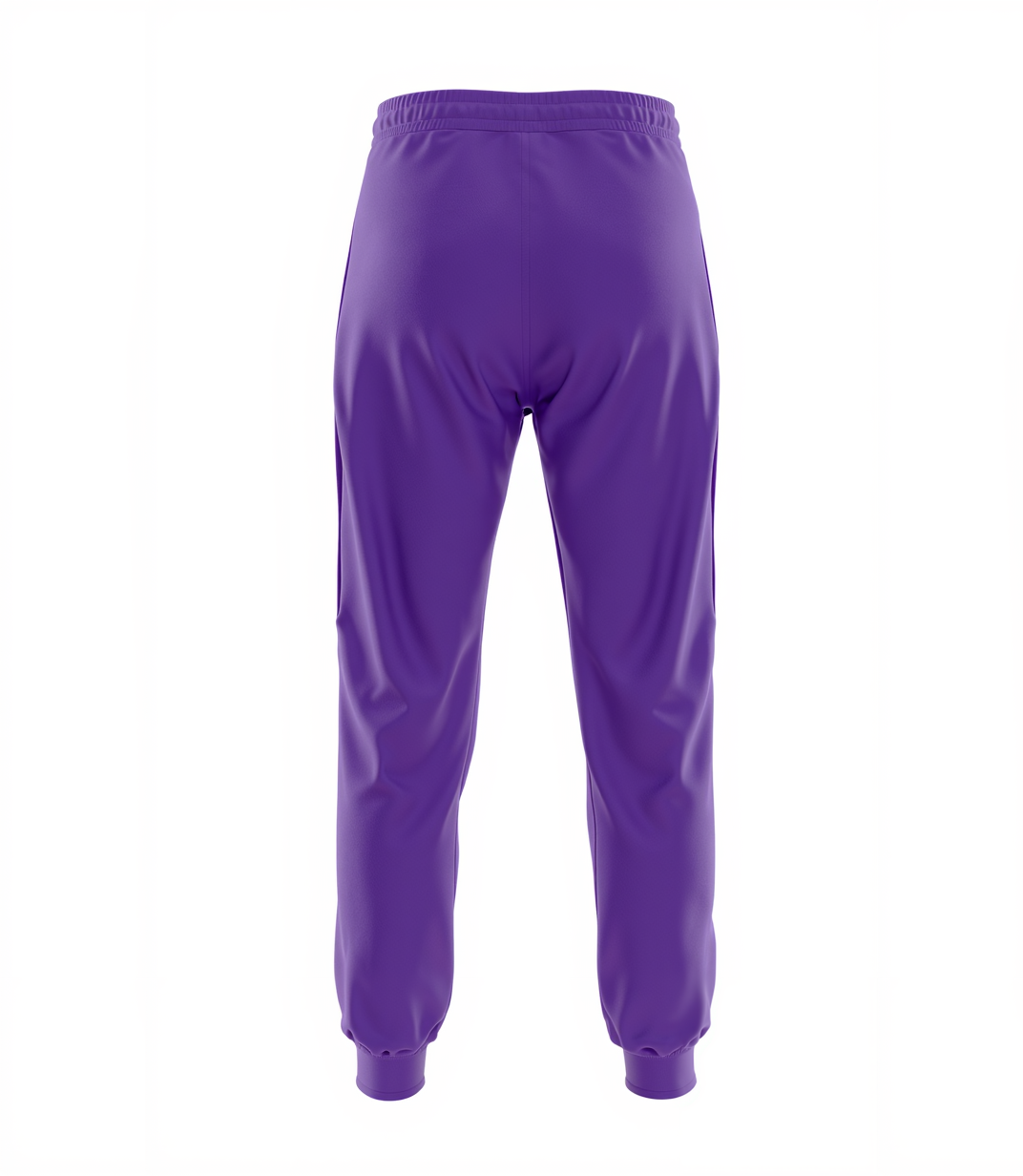 Custom Purple & Grey/Navy Fleece Jogger Sweatpants