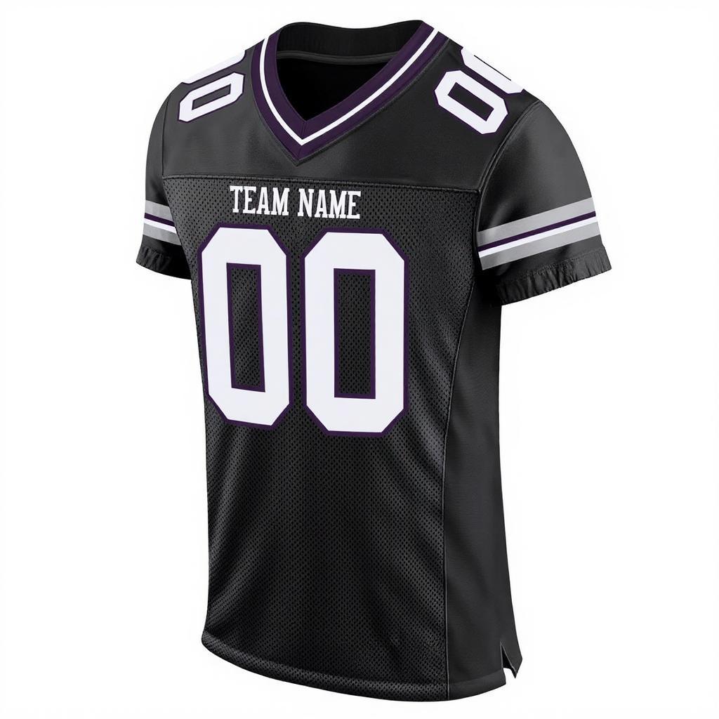 Custom Black & White Football Jersey
