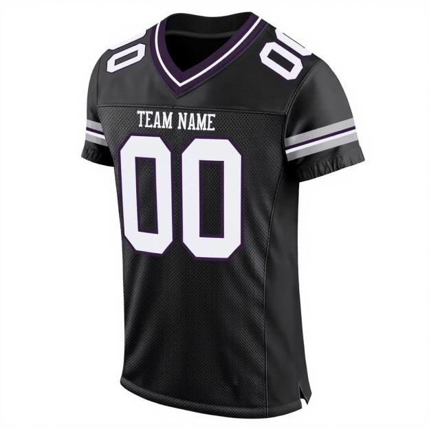 Custom Black & White Football Jersey