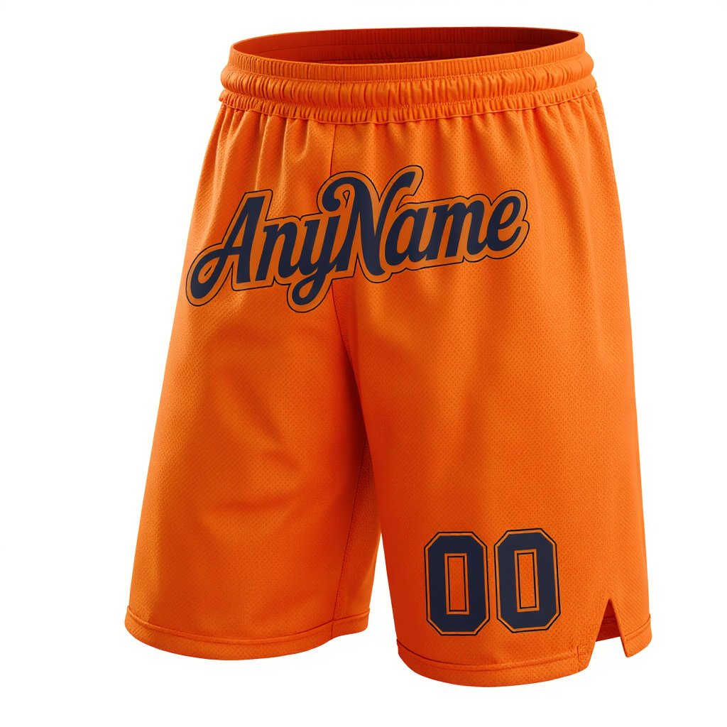 Custom Orange & Navy Shorts