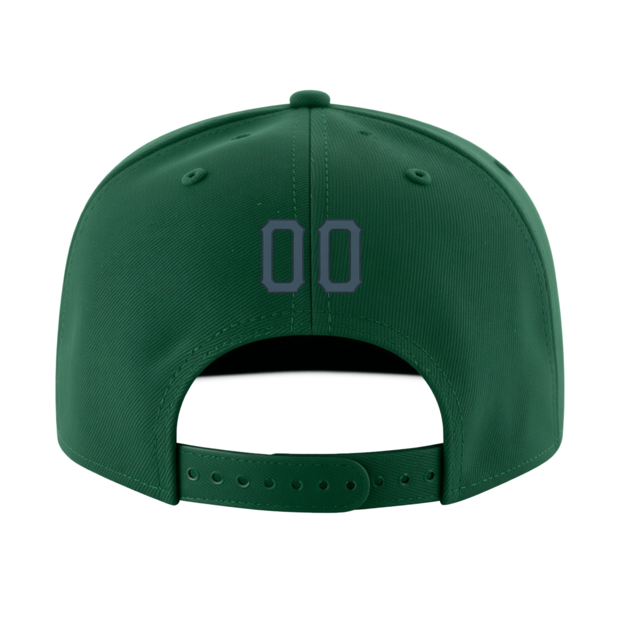 Custom Midnight Green & Navy Blue Stitched Adjustable Snapback Hat