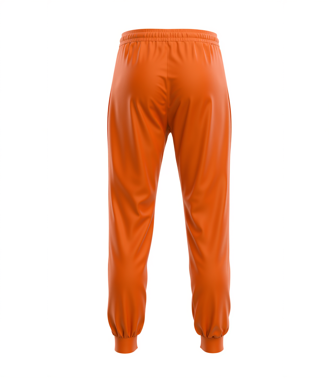 Custom Orange & White/Grey Fleece Jogger Sweatpants