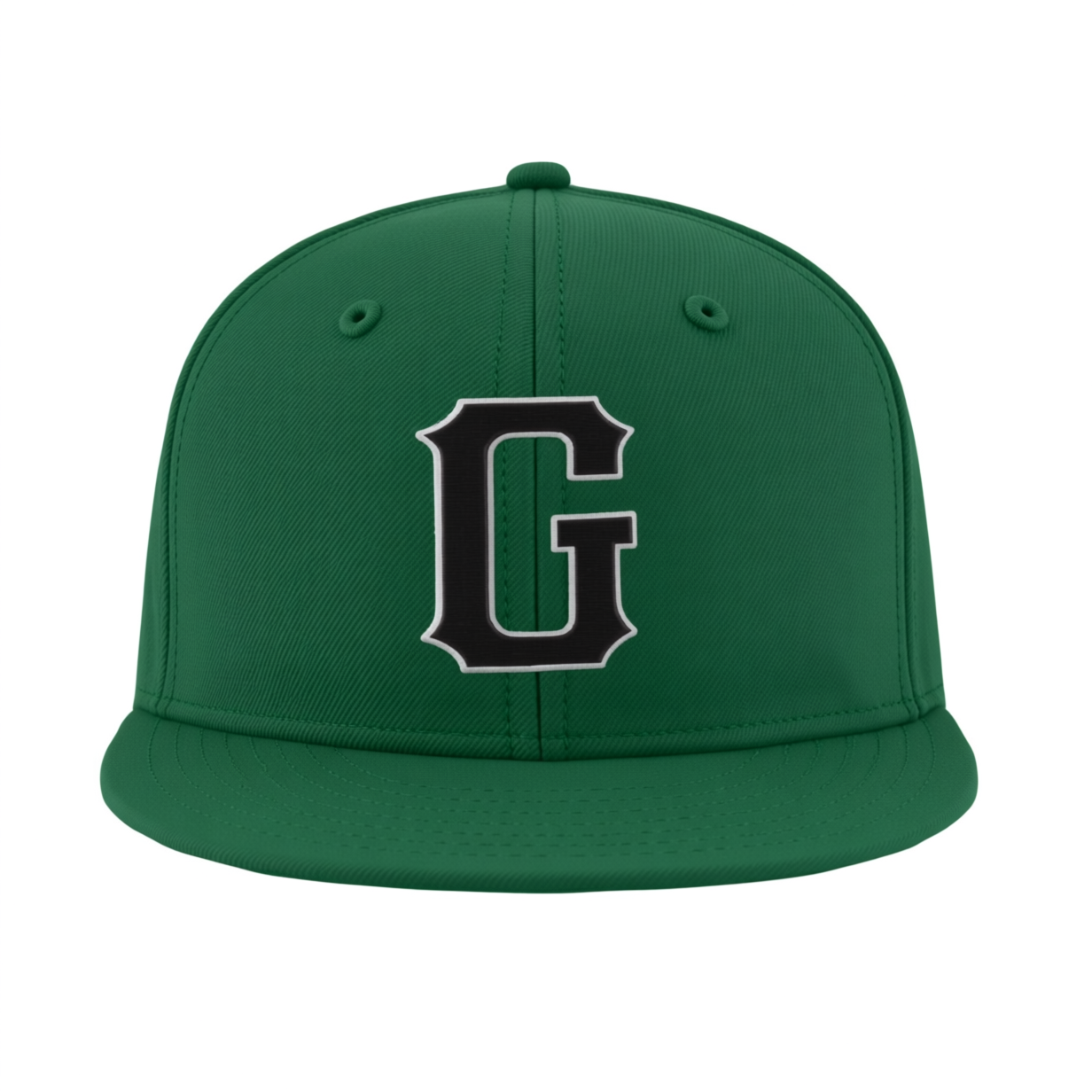 Custom Midnight Green & Black/Grey Stitched Adjustable Snapback Hat