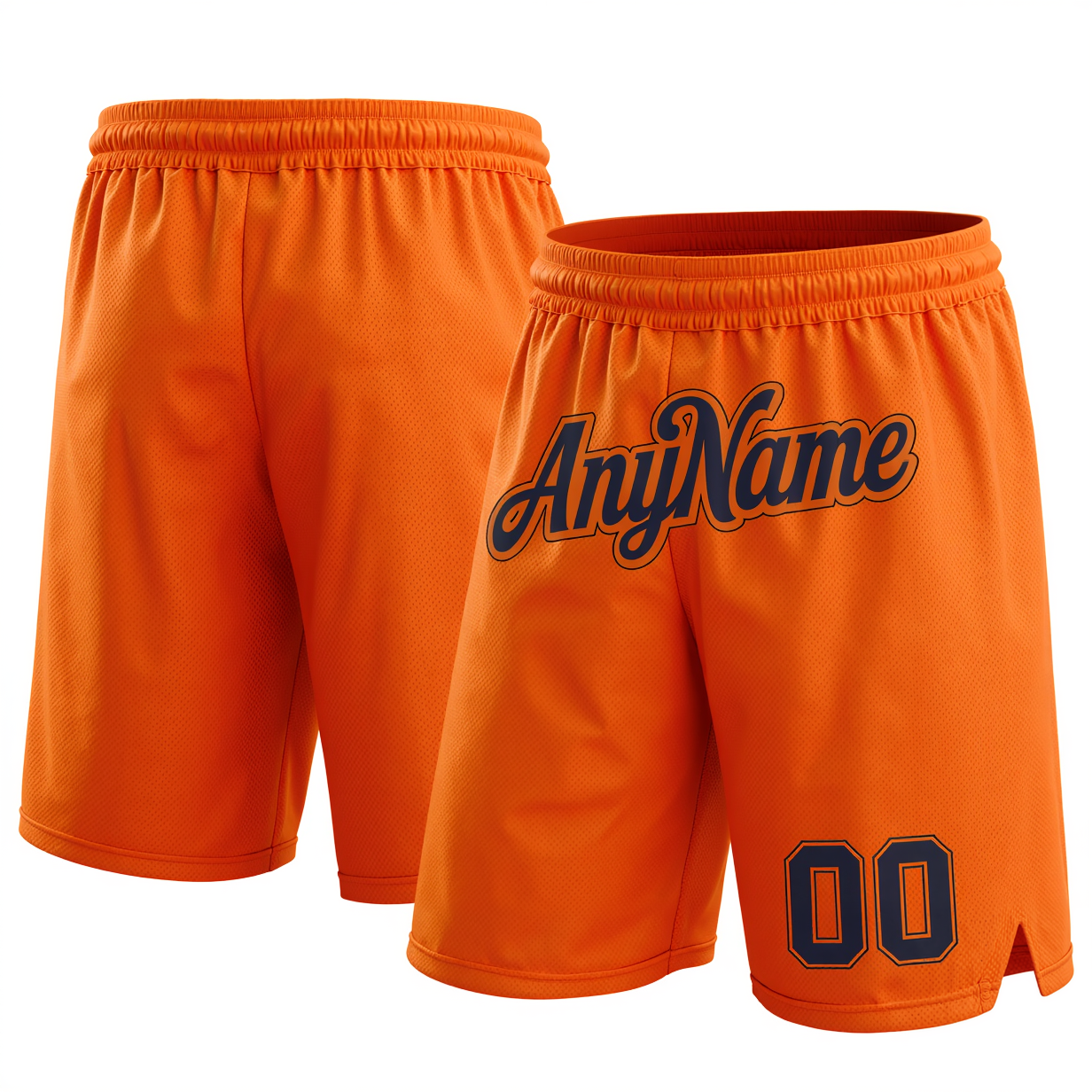 Custom Orange & Navy Shorts