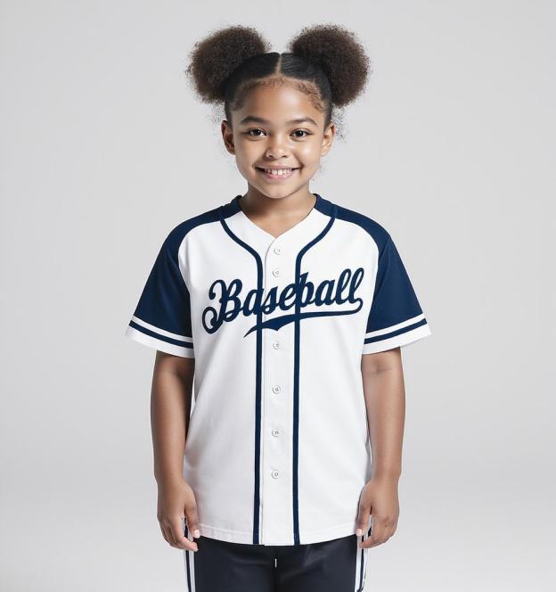 Custom White & Navy Raglan Sleeves Baseball Jersey
