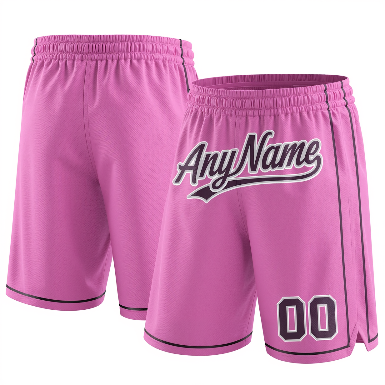 Custom Pink & Black/Grey Shorts