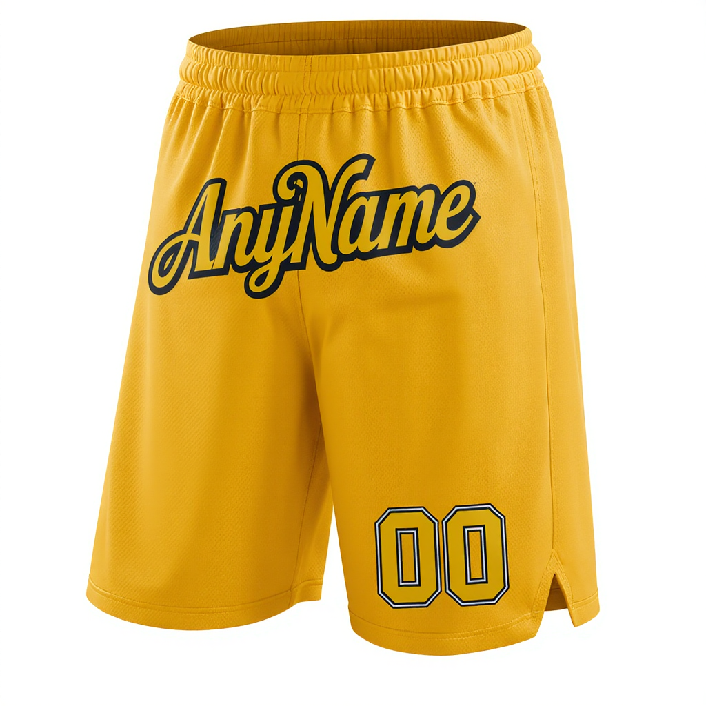 Custom Yellow & Black/White Shorts
