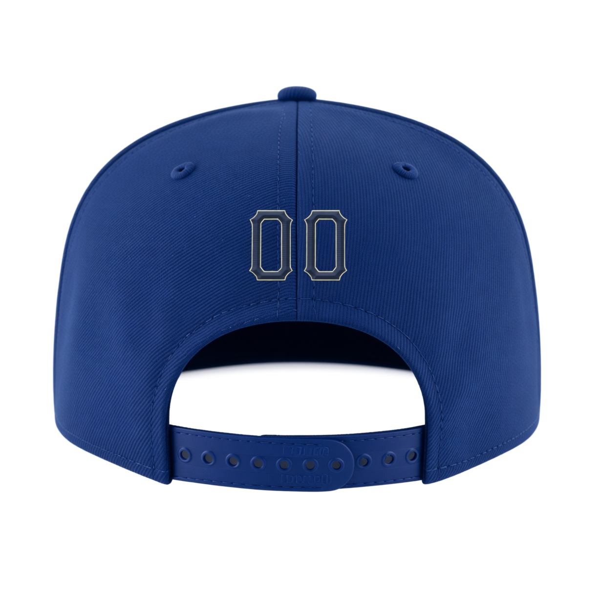 Custom Royal Blue & Gold Stitched Adjustable Snapback Hat