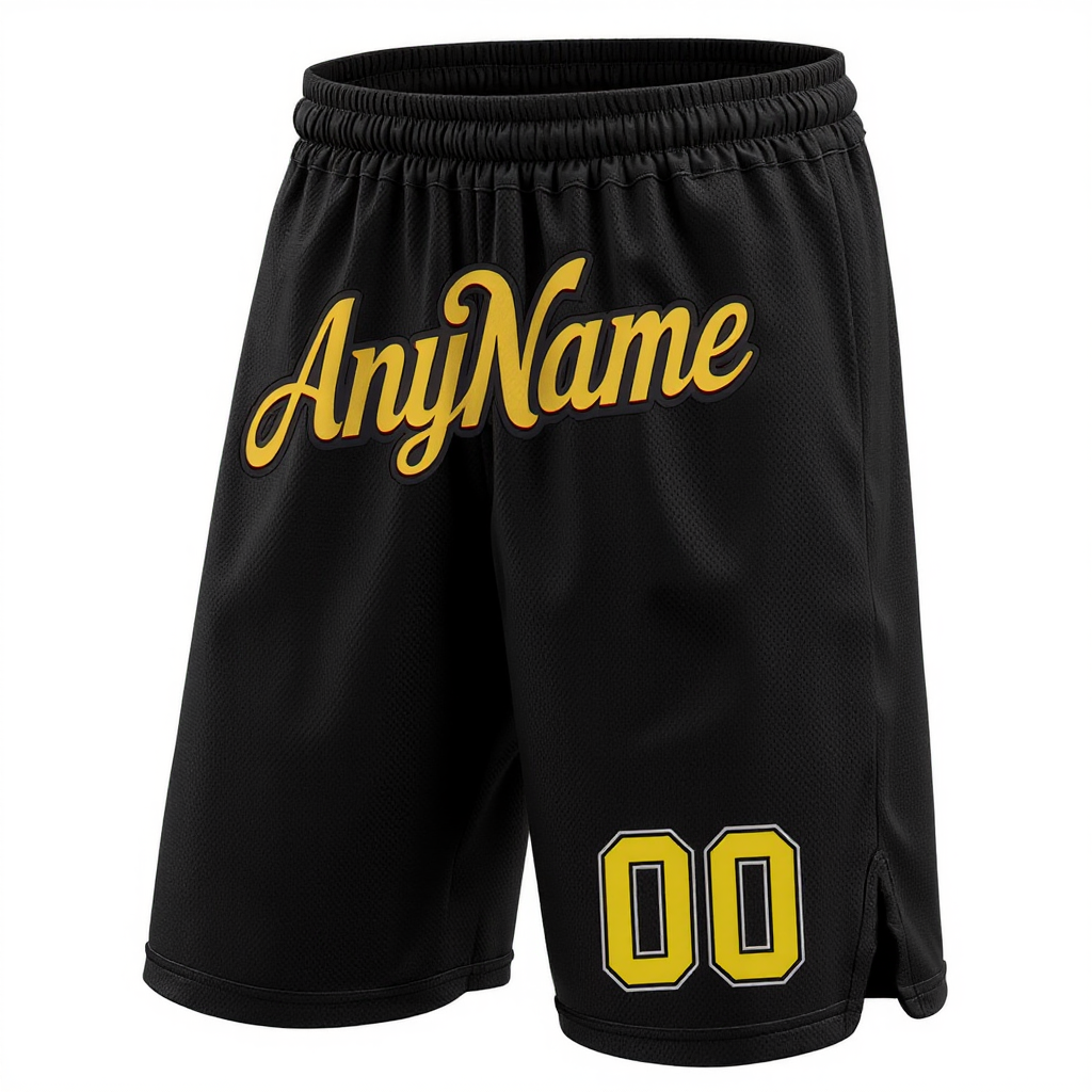 Custom Black & Yellow/White Shorts