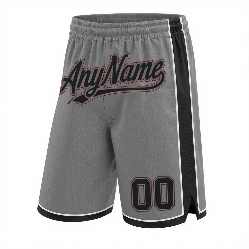 Custom Grey & Black/Pink Shorts