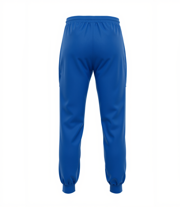 Custom Blue & Black Fleece Jogger Sweatpants