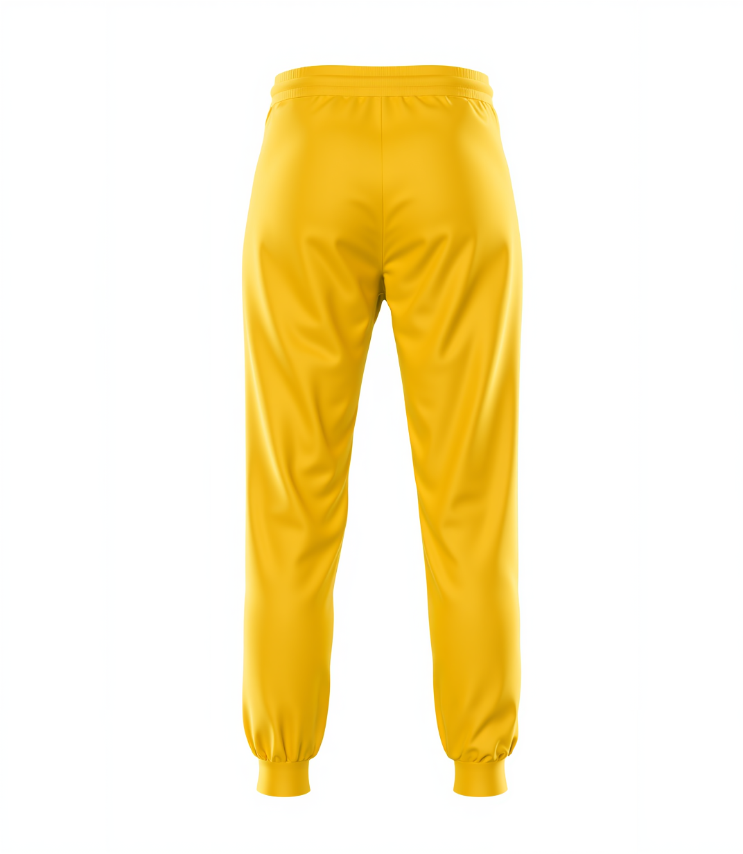 Custom Yellow & Black Fleece Jogger Sweatpants