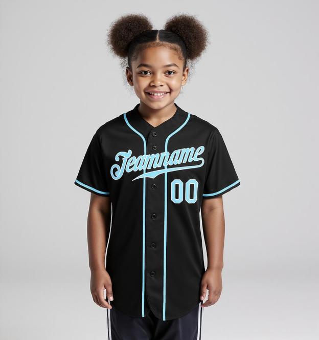 Custom Black & Mint Green/White Baseball Jersey