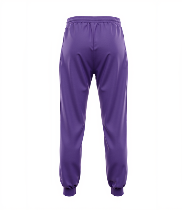 Custom Purple & White Fleece Jogger Sweatpants