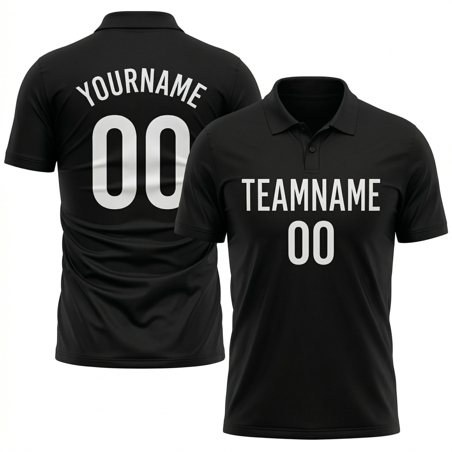 Custom Black & White Custom Soccer Jersey