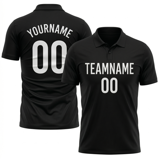 Custom Black & White Custom Soccer Jersey