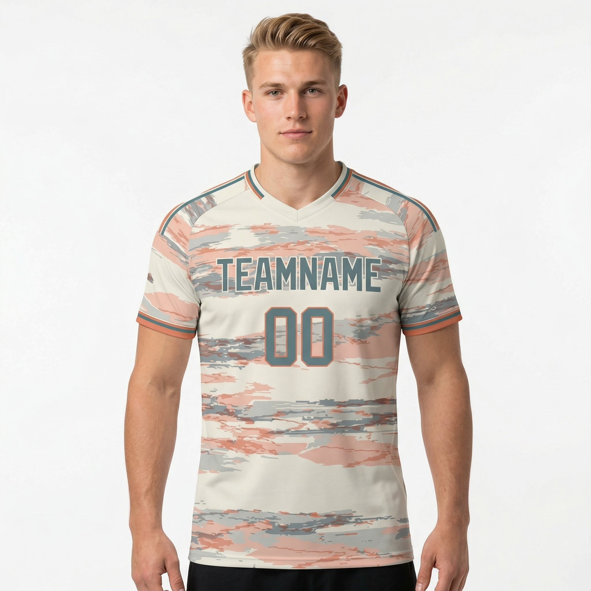 Custom Pink & White/Grey Custom Soccer Jersey