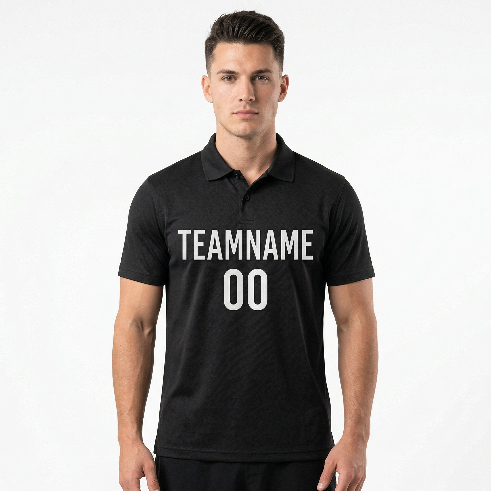 Custom Black & White Custom Soccer Jersey