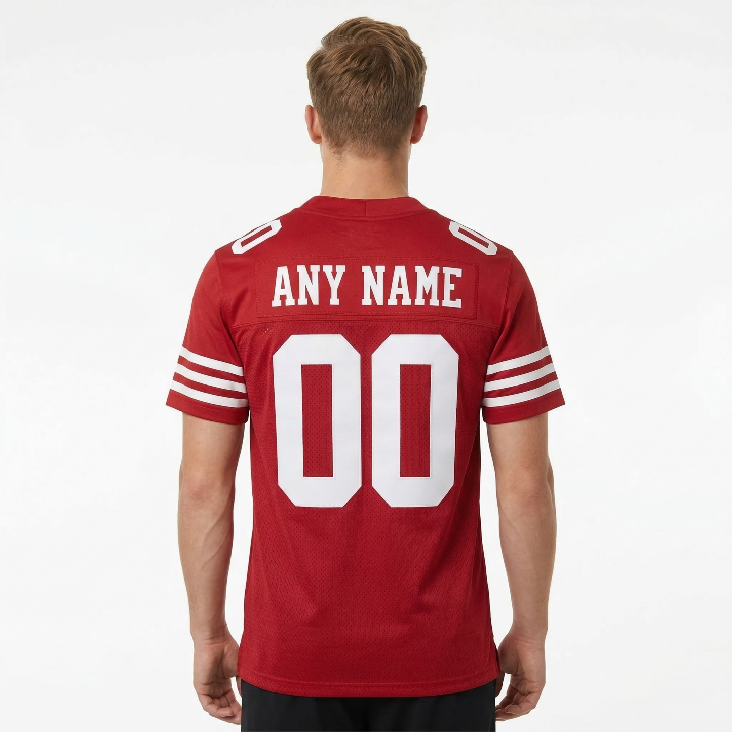 Custom Red & White Football Jersey