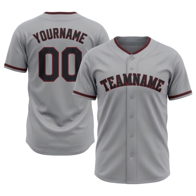 Custom White & Black/Red Classic Fashion Baseball Jersey