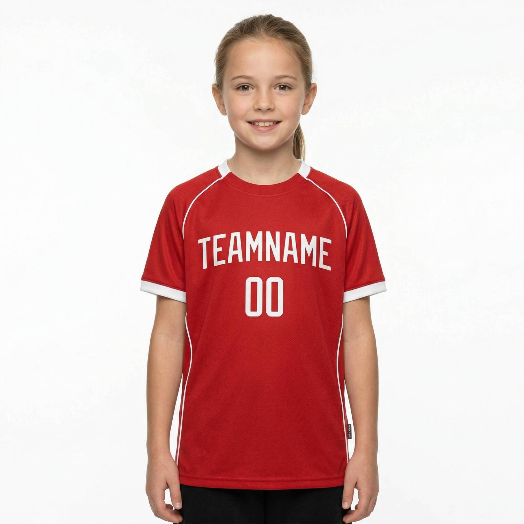 Custom Red & White Custom Soccer Jersey
