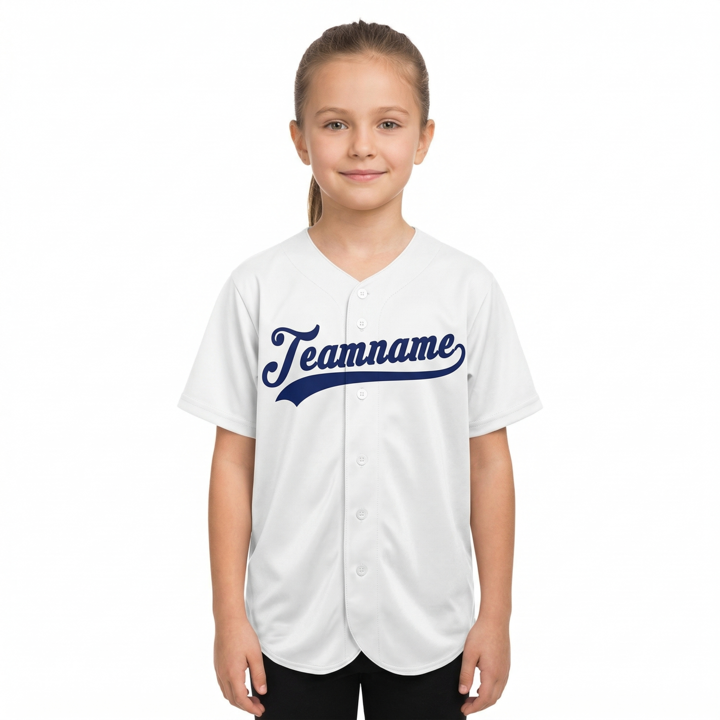 Custom White & Royal Classic Fashion Baseball Jersey