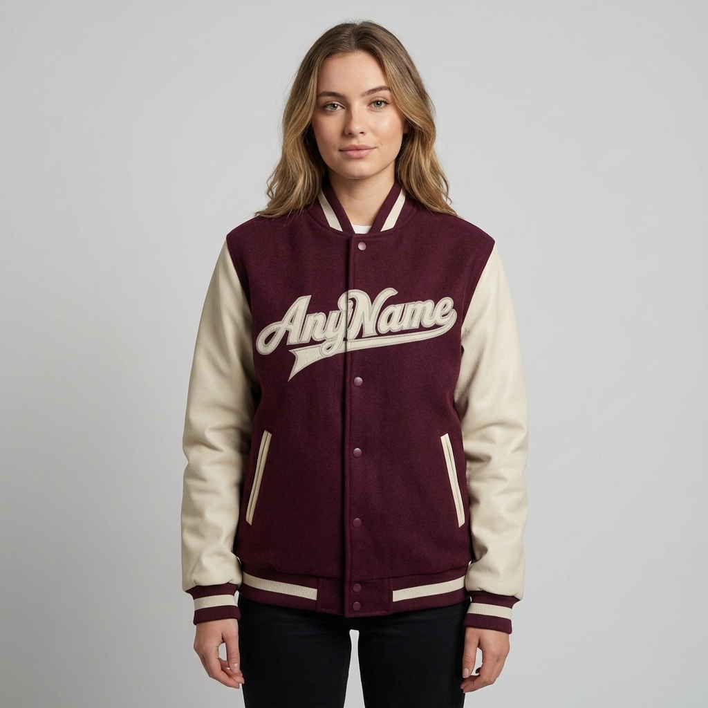 Custom Purple & White Full-Snap Raglan Sleeve Fleece Jacket