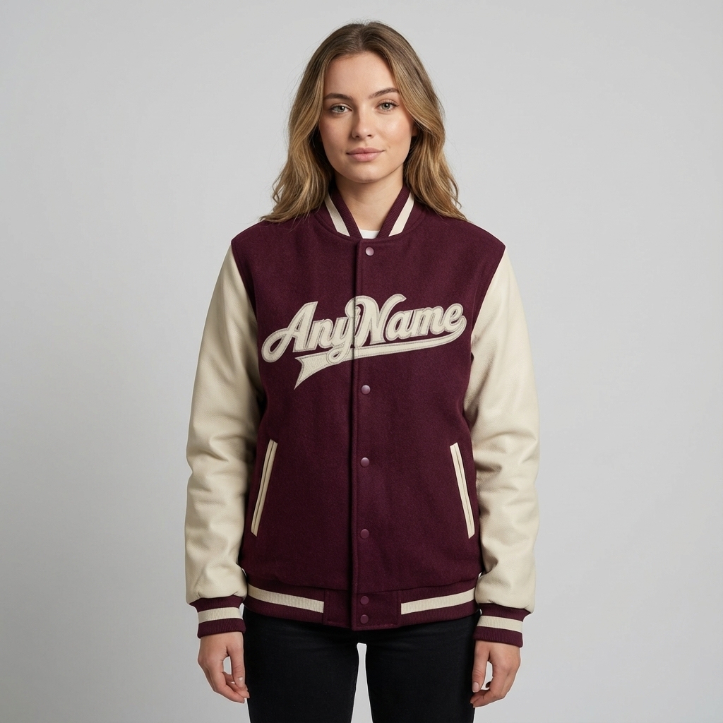 Custom Purple & White Full-Snap Raglan Sleeve Fleece Jacket